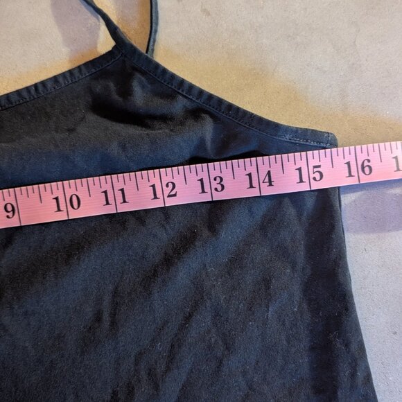 &OtherStories Strappy Scoop Neck Cotton Top | Black - Picture 13 of 16